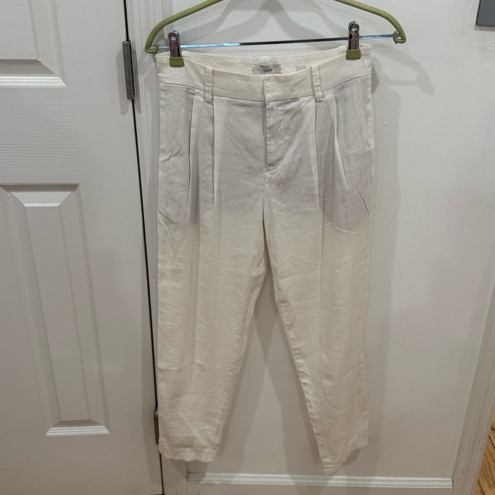 Vince Linen Off-White Chinos